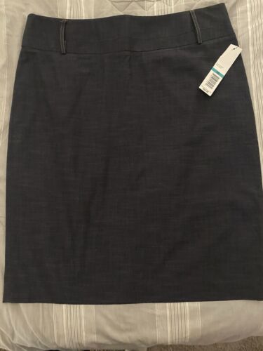NWT $58 Rafaella Skirt Form & Function Skirt Size 16 Dark Indigo NEW