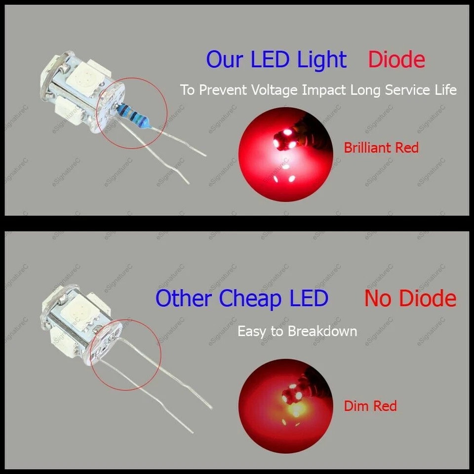 Paquete de 15 luces interiores LED rojas para Nissan Máxima 2009-2015 + herramienta de palanca Foto 4 de 4