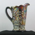 NORTHWOOD RASPBERRY AMETHYST CARNIVAL GLASS MILK PITCHER