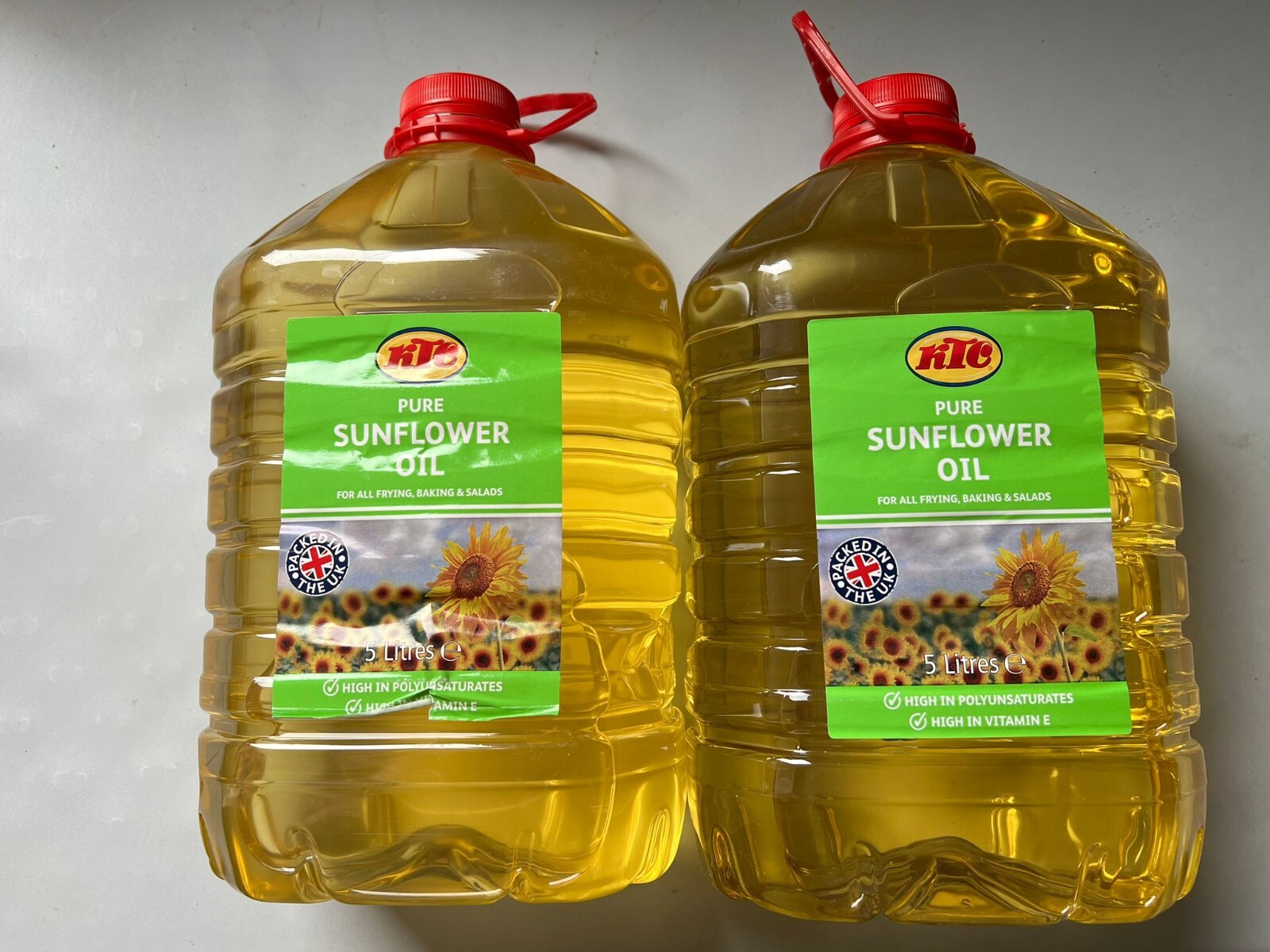 KTC Pure Sunflower Oil 5 Litre x 2 HighQuality Cooking Oil for Healthy