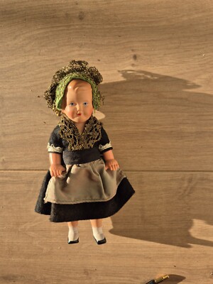 Vintage 1930s Composition Doll Souvenir Tourist Dutch Germany Rozetta 8