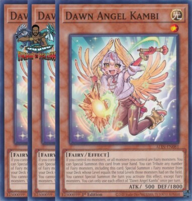 Yugioh! 3x Dawn Angel Kambi ALIN-EN081 Common 1st Ed NM