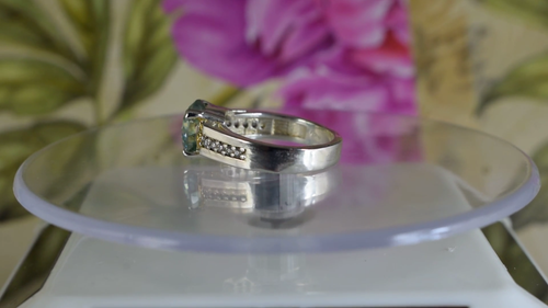 Green Round Brilliant Cut Diamond Solitaire 5.78 Ct Certified Latest Design Ring - Video 1 of 1