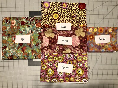 Kaffe Fassett & Other Designers Fabric Lot 2.75 Yards