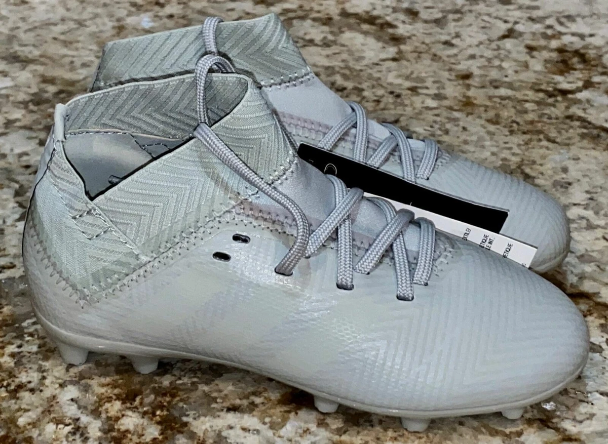 ADIDAS Nemeziz 18.3 FG Ash Silver Grey White Soccer Cleats Boys Girls 10.5 | eBay