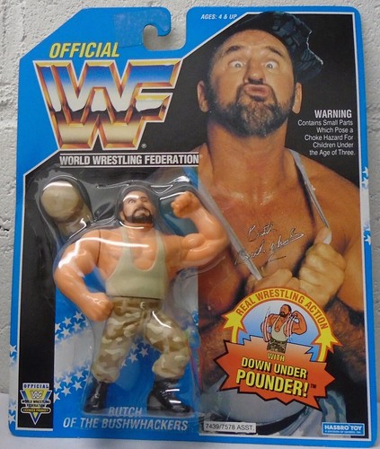 WWF Hasbro The Bushwhackers Butch Wrestling Figure...
