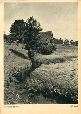 Postcard Mossautal 1941 Farmhouse Felder Bach - Schneider Card / Bensheim Weinheim