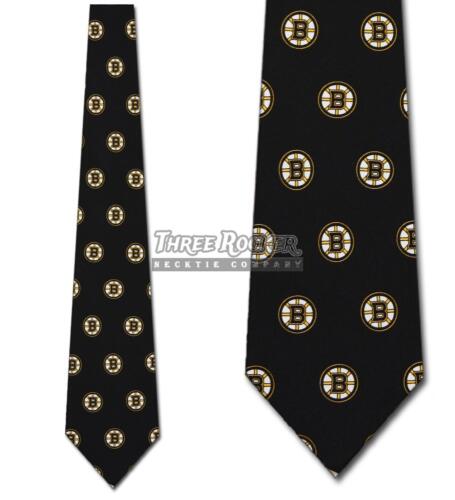 Silk Bruins Tie Mens Officially Licensed Neck Ties Boston Bruins Neckties NWT