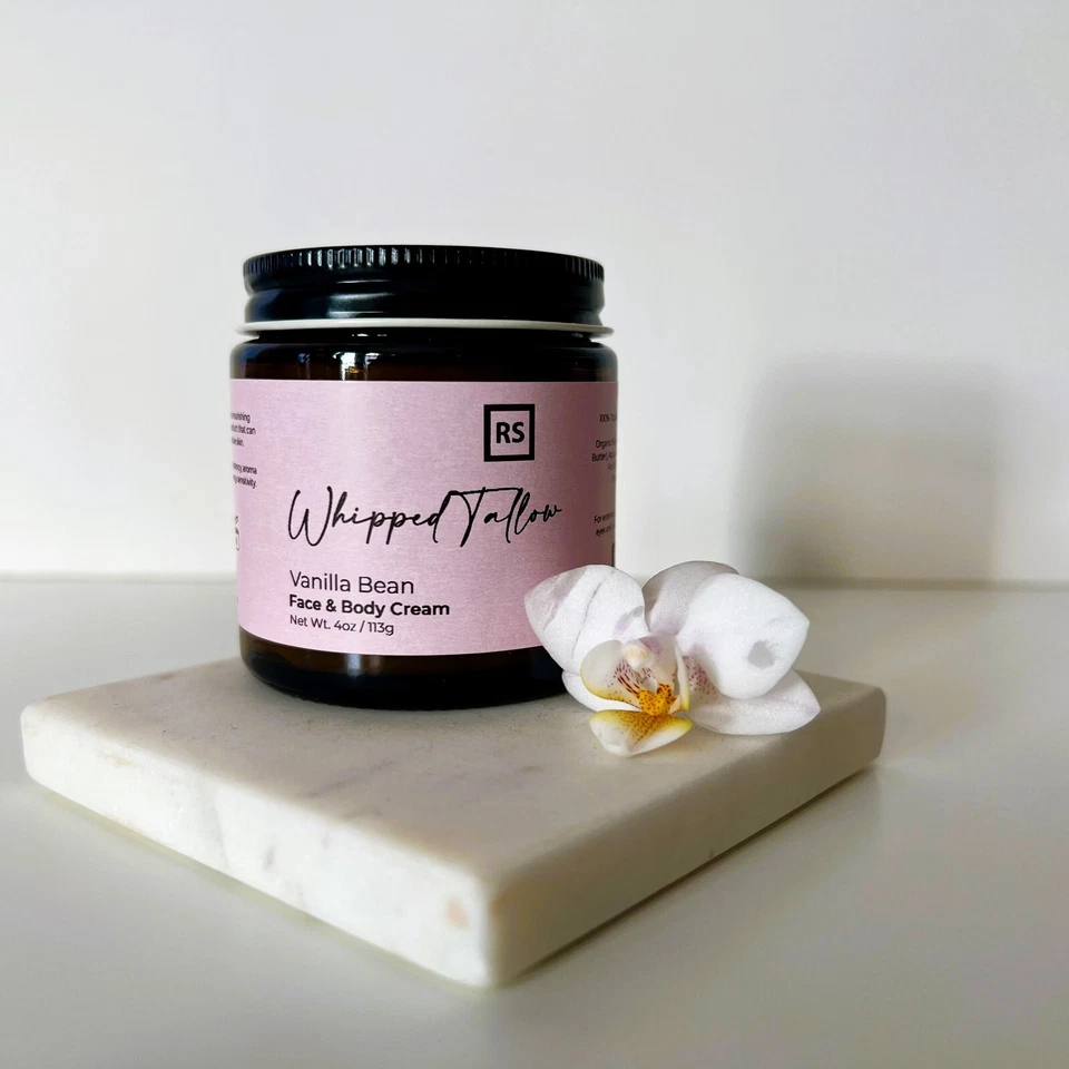 Vanilla Bean Whipped Tallow | Organic All Natural | Whipped Grass Fed Beef Tallo - Image 4 of 4