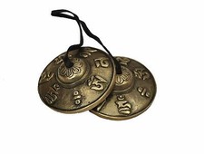 Hand Cymbals Bell Tuned Meditation Tibetan Tingsha Manjeera Traditional Gifts