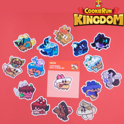 [CookieRun: Kingdom] Cake Hound Deco Sticker Set (15P) | Official MD Goods