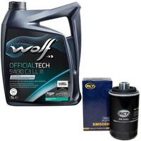 MotoröL Set 5W30 5 Liter + ÖLfilter SM 5086 FüR Audi A5 A6 Seat Skoda VW Passat
