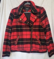 Las mejores ofertas en Abrigos de rojo a cuadros FOREVER 21