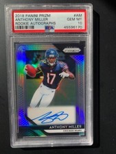 2018 Panini Prizm Refractor Anthony Miller PSA 10 GEM MT Rookie Auto 'NICE CARD"