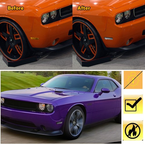 Clear Front Side Marker Lamps Reflector Lamps Housing For 08-14 Dodge Challenger - Picture 6 of 8