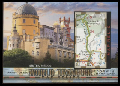 2018 UD Goodwin Champions #WT-130 Sintra Portugal World Traveler Map Relics