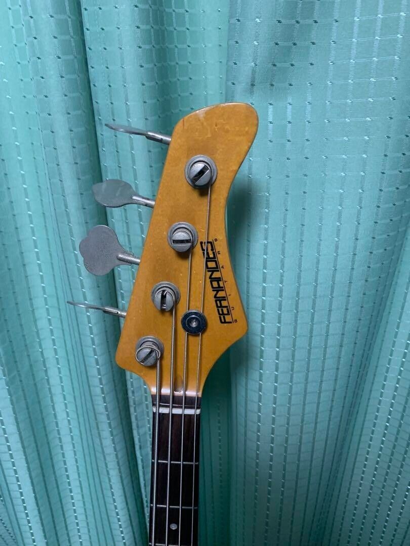 Fernandes RJB-380 Jazz type White Electric Bass Guitar From Fernandes RJB-380 Jazz type White Electric Bass Guitar From