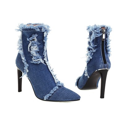 denim ankle boots uk