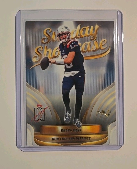2025 Topps Signature Class Drake Maye Sunday Showcase Insert #SS-9 NE Patriots