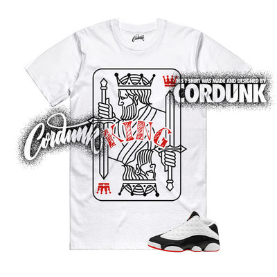 13 He Got Game Low White Black True Red Bred 2026 T Shirt Match KING