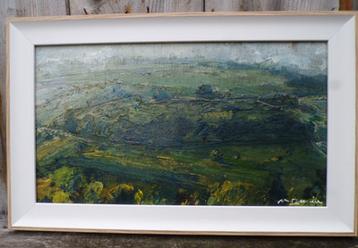 Swaledale, gerahmt, Ölgemälde/Tafel, SIGNIERT Yorkshire Dales Plein Air