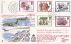 GB C130 Flown FDC: 1982 Christmas + Bethlehem Cancels and RAF Twice Signed