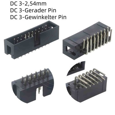 DC3 - 2,54mm 6-Polig bis 64-Polig IDC Box Header Steckverbinder Buchse ISP JTAG