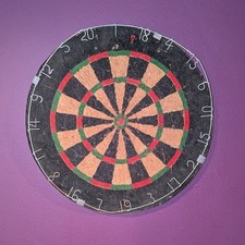 Vintage SUNSPORT Dart Board 18" Tournament style bristle sisal