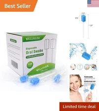 Individually Wrapped Gentle Oral Swabs - 100 Pack for Safe Mouth Cleaning