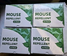 4 Pack of 24 Mouse Mice Rodent REPEL Repellent Peppermint & Mint Oil All Natural