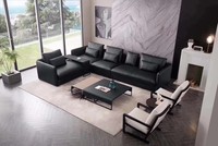 Ecksofa Sofa Couch Polster Eckgarnitur Wohnlandschaft Leder Desing Eck L Form