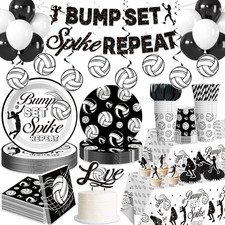 205pcs Volleyball Party Decorations-Serves 25, All-in-one Volleyball Birthday...