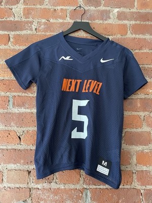 NWT Nike Mesh Flag Football Jersey Youth Boy's M navy blue Next Level #5 Dri-Fit