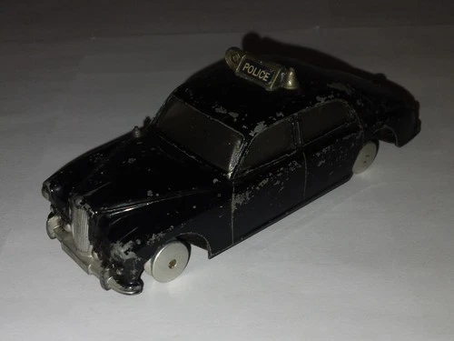 VTG 1950s CORGI No 209 RILEY PATHFINDER POLICE CAR. GOOD CONDITION