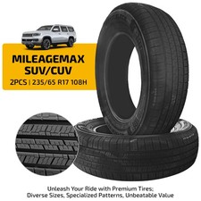 Mileagemax 23565r17 108h Cuv Performance Tires 8.4mm Tread 620aa Bsw Pair Of Mileagemax 23565r17 108h Cuv Performance Tires 8.4mm Tread 620aa Bsw Pair Of