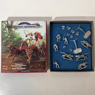 Grenadier Fantasy Warriors Amazon Attack Chariots Vintage 1991 Metal Miniatures