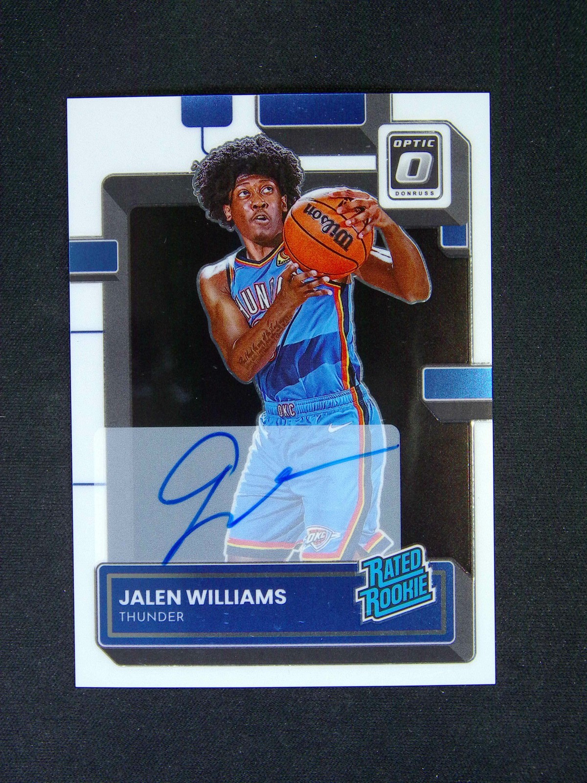 2022-23 Panini Donruss Optic Jalen Williams #235 RC Rated Rookie Auto
