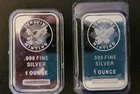 USA Sunshine Minting Co.  1 oz Silver (.999) Bar American Eagle  There Are 2 Bar