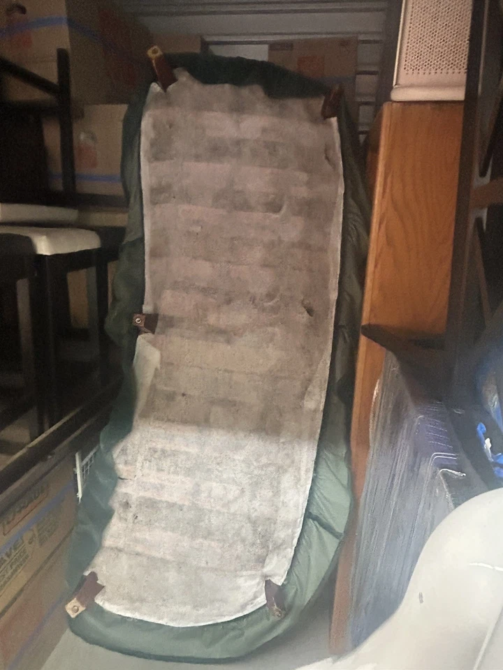 Винтажный 1920-х годов оболочка назад диван изумрудно-зеленый бархат отделка - Изображение 4 из 4