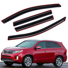 In-channel Smoke Rain Guard Window Visor Deflector For 2011-2015 Kia Sorento