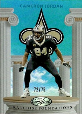 2025 Panini Certified #FFOCJN Cameron Jordan Franchise Foundations Teal #/75