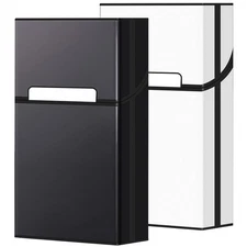roygra Cigarette Case 100s King Size (2 Pack), Magnetic Switch 20pcs Cigarette H