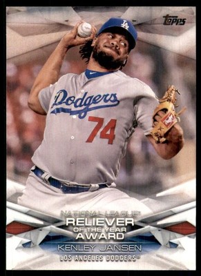 2018 Topps MLB Awards Kenley Jansen Los Angeles Dodgers #MLBA-4