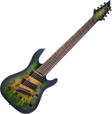 Cort KX508MS MBB 8 Saiter E-Gitarre Multi Scale Fishman Fluence Modern Pickups