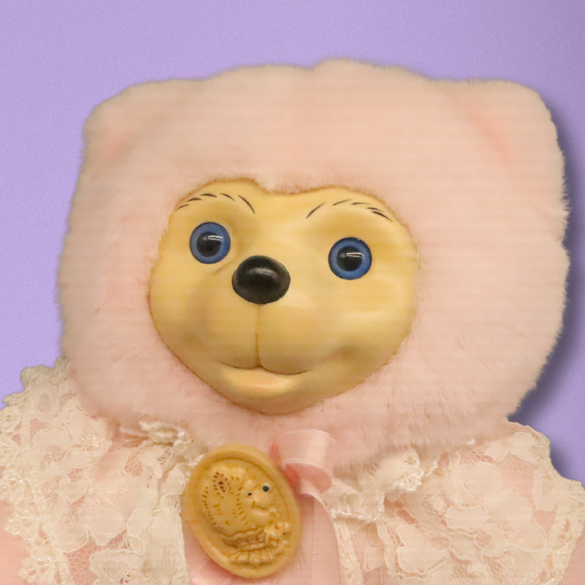 Raikes Bears Cameo Teddy Bear Pink LTD 2161 5000 Box COA Wood Face