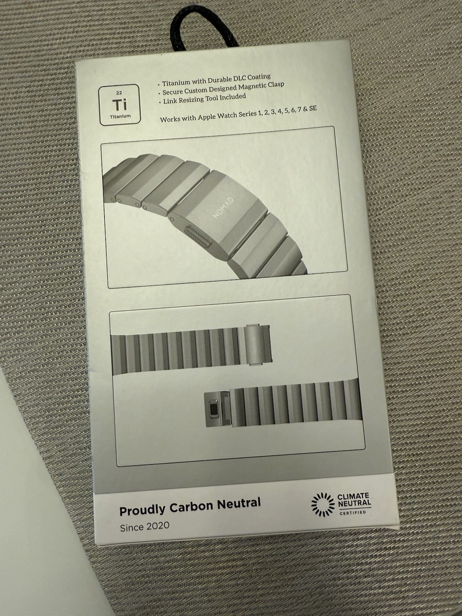 Nomad Titanium Band for Apple Watch 42/44/45/49mm - Silver