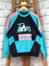 Vintage 90s Adidas Team Embroidered Sweatershirt Crewneck Multicolor D7 XL 
