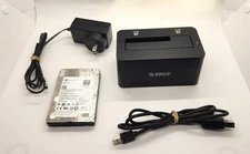 ORICO Tool Free SATA to USB3.0 2.5 & 3.5 SATA Docking station w 4TB Hard Drive