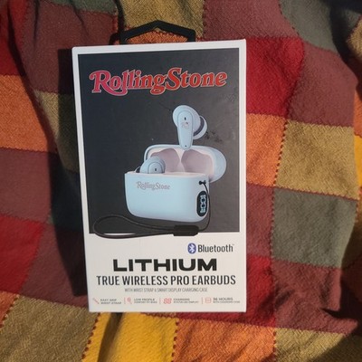Rolling Stone Lithium True Wireless Pro Earbuds Light Blue New Sealed
