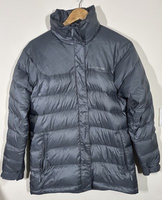 HELLY HANSEN Mens Small Goose Down Puffer Jacket Mountain Down 700+ Grey